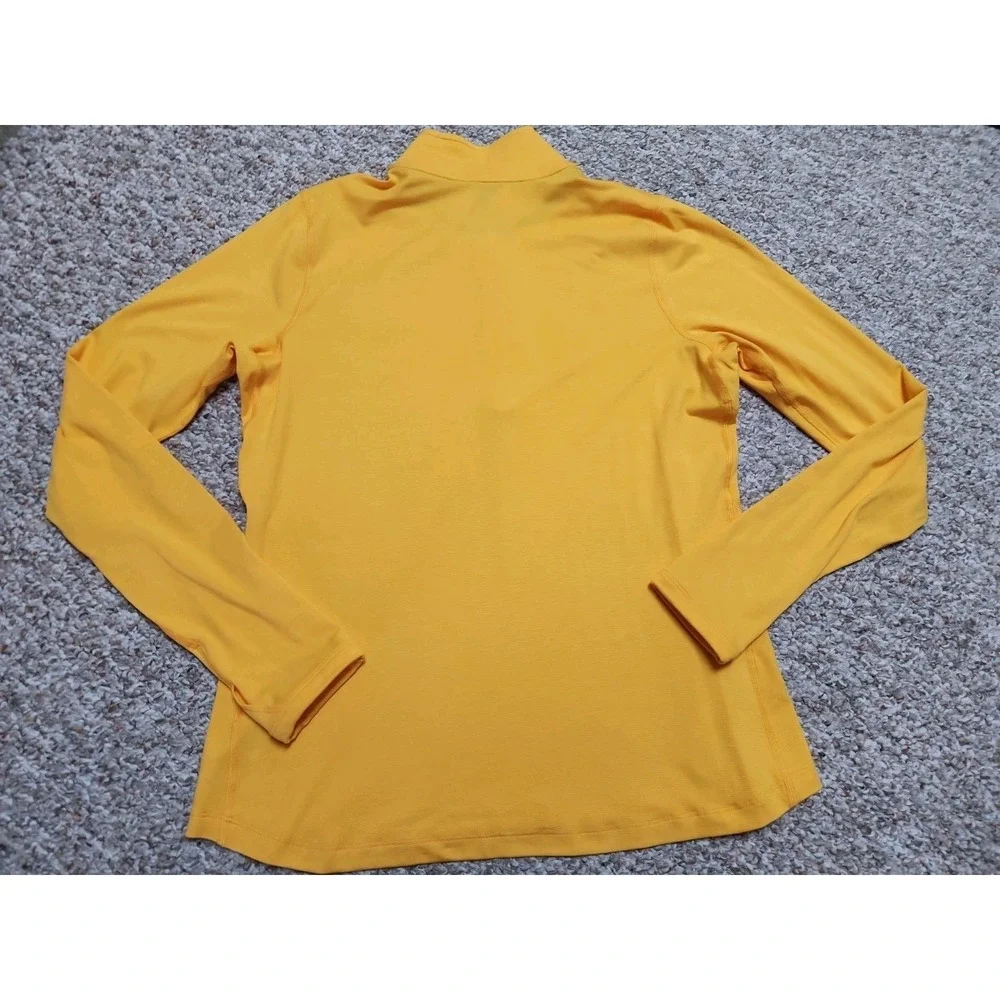 Michigan Wolverines Nike Womens Large Dri-Fit Performance Pullover 1/2 Zip Maize